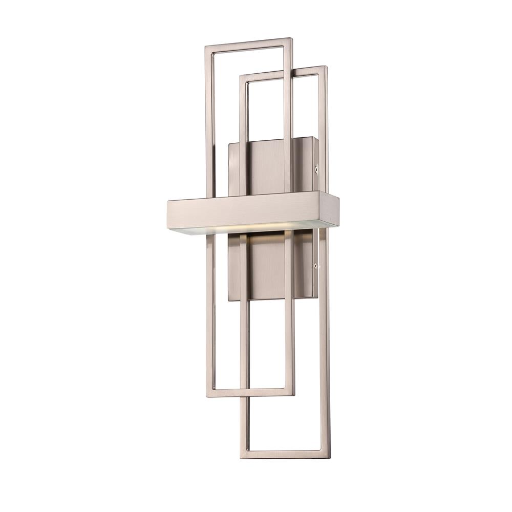 Nuvo Lighting 62/105  Frame - LED Wall Sconce with Frosted Glass in Brushed Nickel Finish